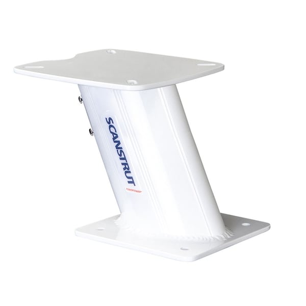 Aluminum PowerTower Radar Mount, 10" Aft Leaning